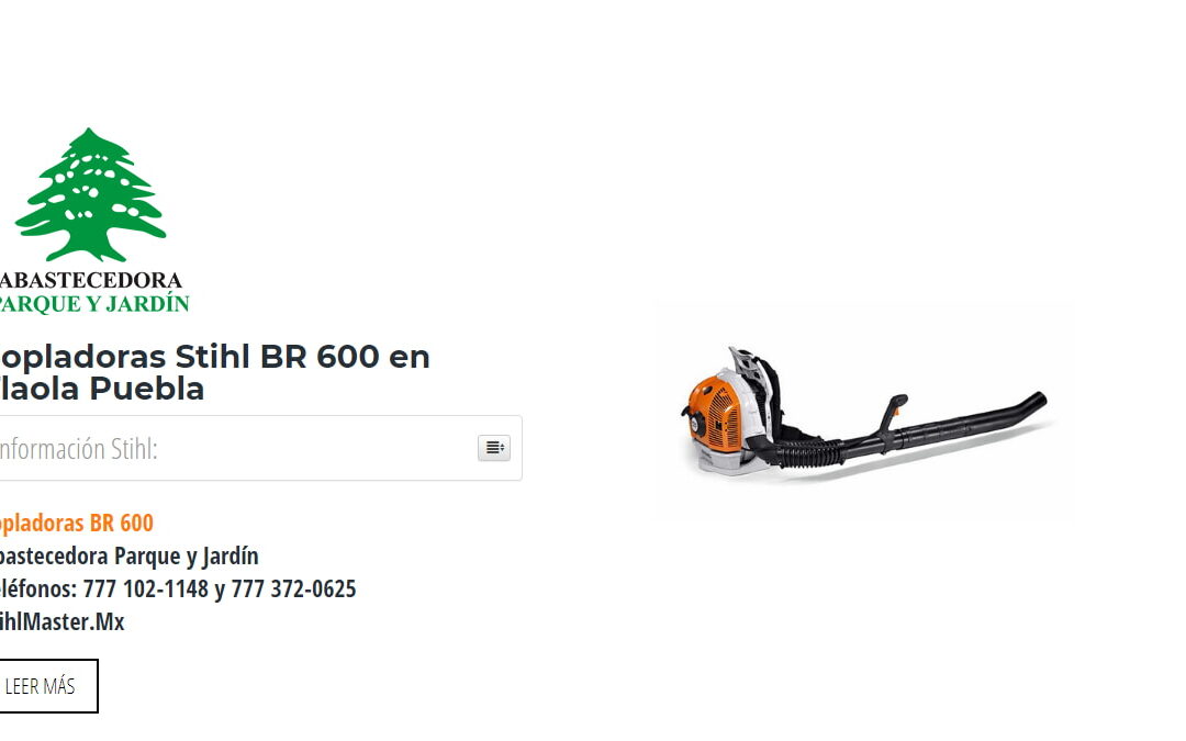 Sopladoras Stihl BR 600 en Tlaola Puebla