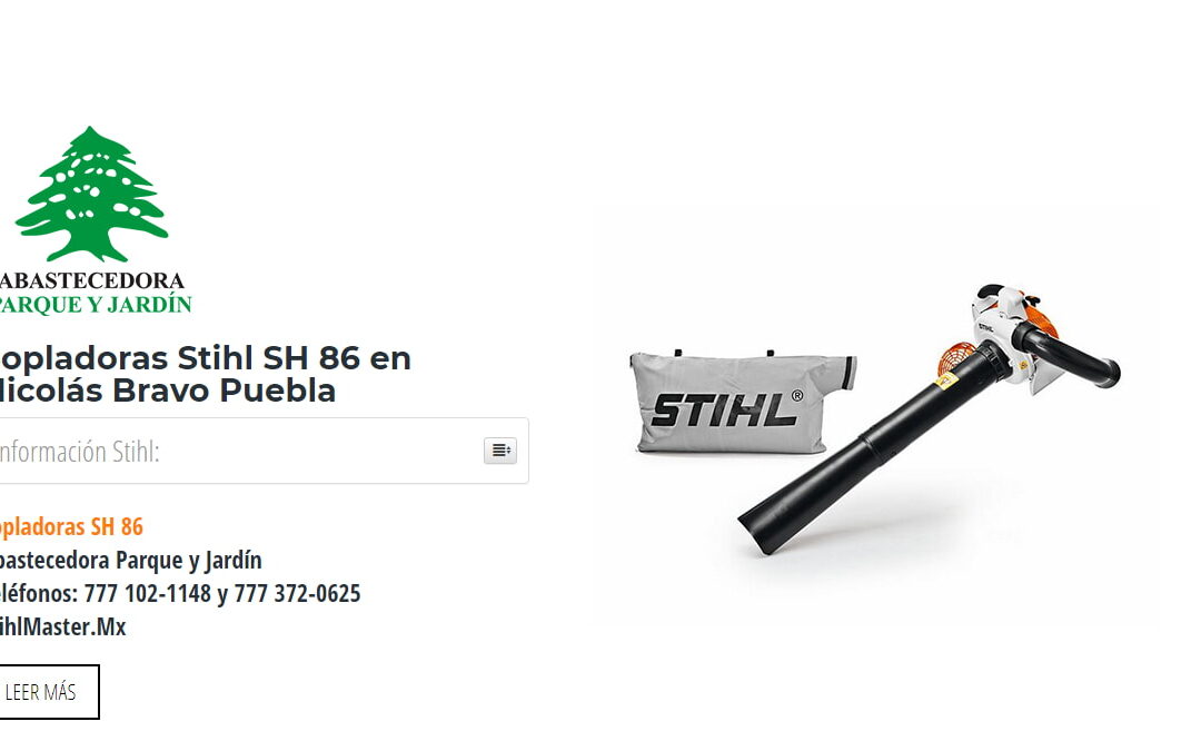 Sopladoras Stihl SH 86 en Nicolás Bravo Puebla