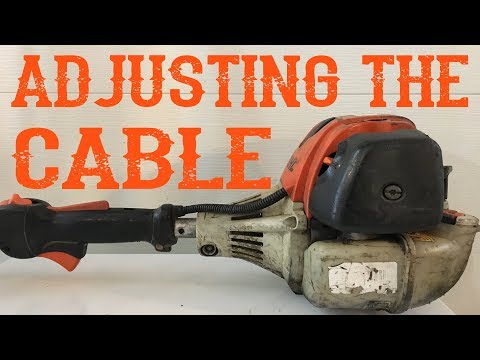 How To Adjust The Throttle Cable on an FS90 Stihl Trimmer