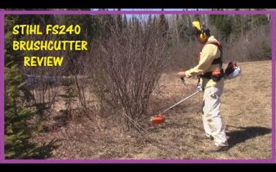 STIHL FS240 BRUSH CUTTER REVIEW – HOW TO USE A BRUSH CUTTER WITH 120 TOOTH RENEGADE BLADE