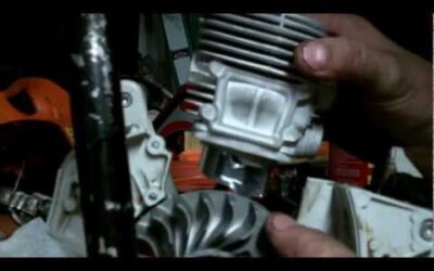 PART 3 STIHL TS420 TOP END ENGINE REBUILD