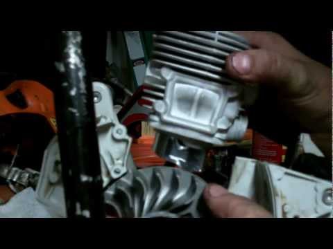 PART 3    STIHL TS420 TOP END ENGINE REBUILD