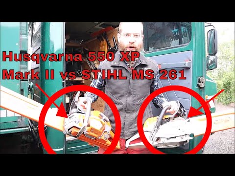 Husqvarna 550 XP Mark II vs STIHL MS 261 | Baumpflege Mertens