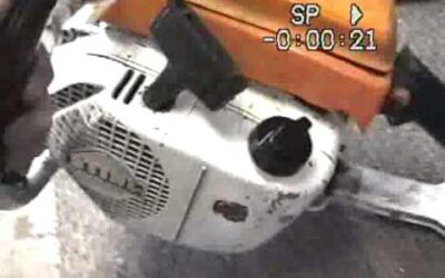 Stihl 041av vintage chainsaw powerhead START UP