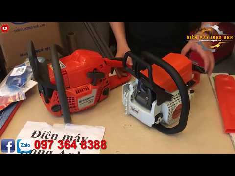 So sánh máy cưa xích Stihl 250 và Husqvarna 353 Thụy điển