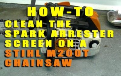 HOW-TO Clean The Spark Arrester Screen On a STIHL MS200T Chainsaw