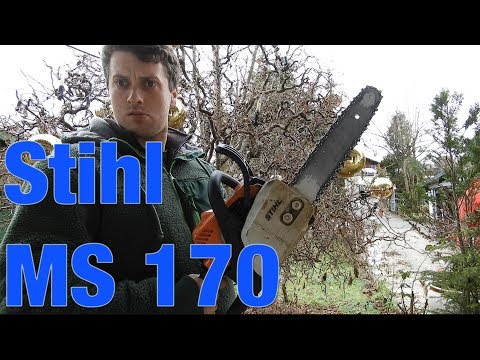 MS170 Kaltstart Starten der Kettensäge Stihl