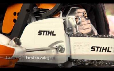 Kako da proverite STIHL vodilicu i lanac testere