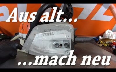 Stihl 261 Kettenraddeckel umrüsten — Aus alt mach neu
