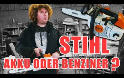 HOLZKUNST SCHOLZ – AKKU vs. BENZINER // STIHL MSA 140 C vs. MS 201 TC-M