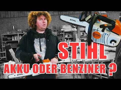 HOLZKUNST SCHOLZ – AKKU vs. BENZINER // STIHL MSA 140 C vs. MS 201 TC-M