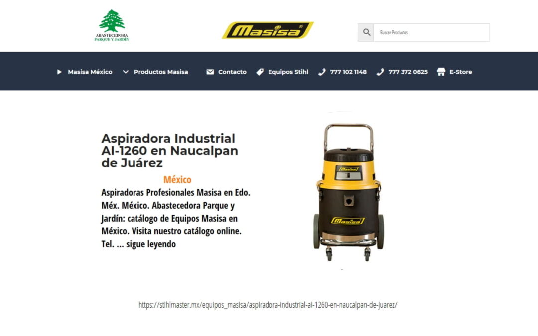 Aspiradora Industrial AI-1260 en Naucalpan de Juárez