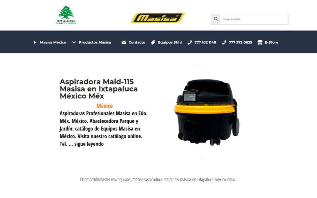 Aspiradora Maid-115 Masisa en Ixtapaluca México Méx