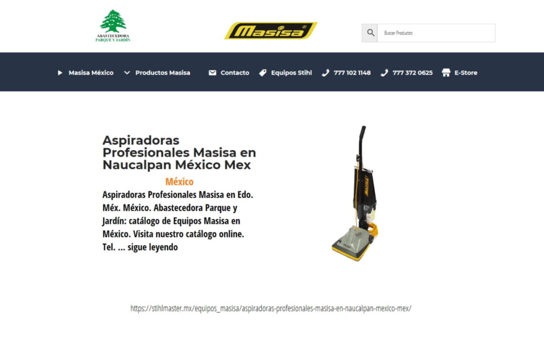 Aspiradoras Profesionales Masisa en Naucalpan México Mex