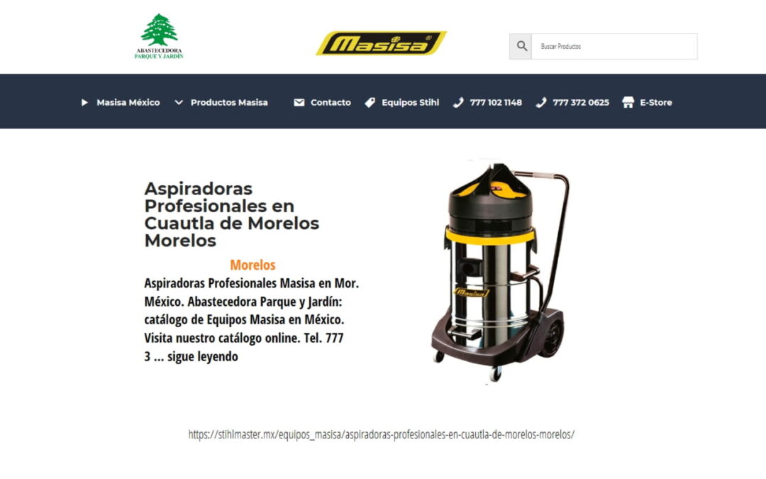 Aspiradoras Profesionales en Cuautla de Morelos Morelos