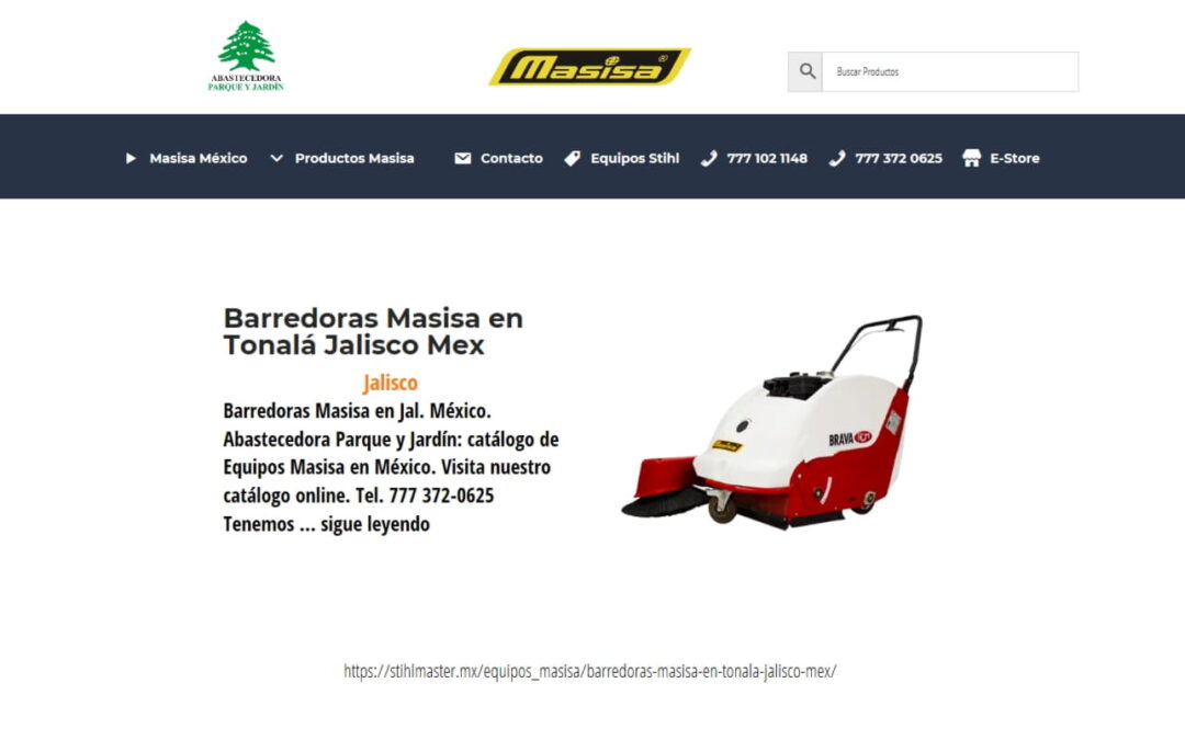 Barredoras Masisa en Tonalá Jalisco Mex