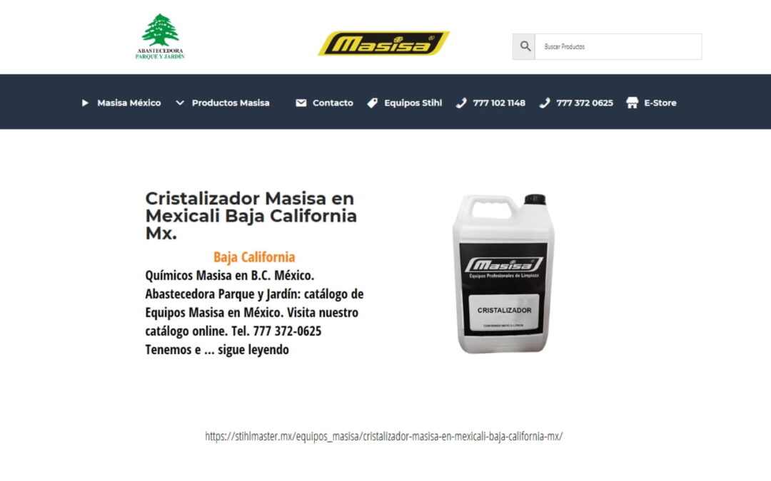 Cristalizador Masisa en Mexicali Baja California Mx.
