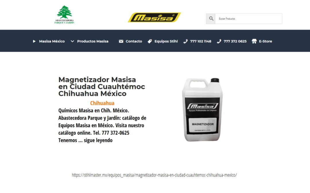 Magnetizador Masisa en Ciudad Cuauhtémoc Chihuahua México