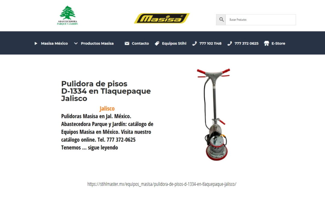 Pulidora de pisos D-1334 en Tlaquepaque Jalisco