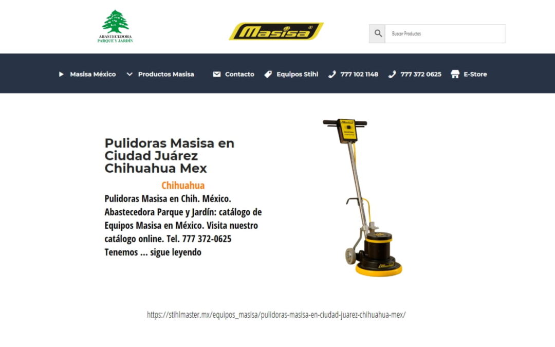 Pulidoras Masisa en Ciudad Juárez Chihuahua Mex