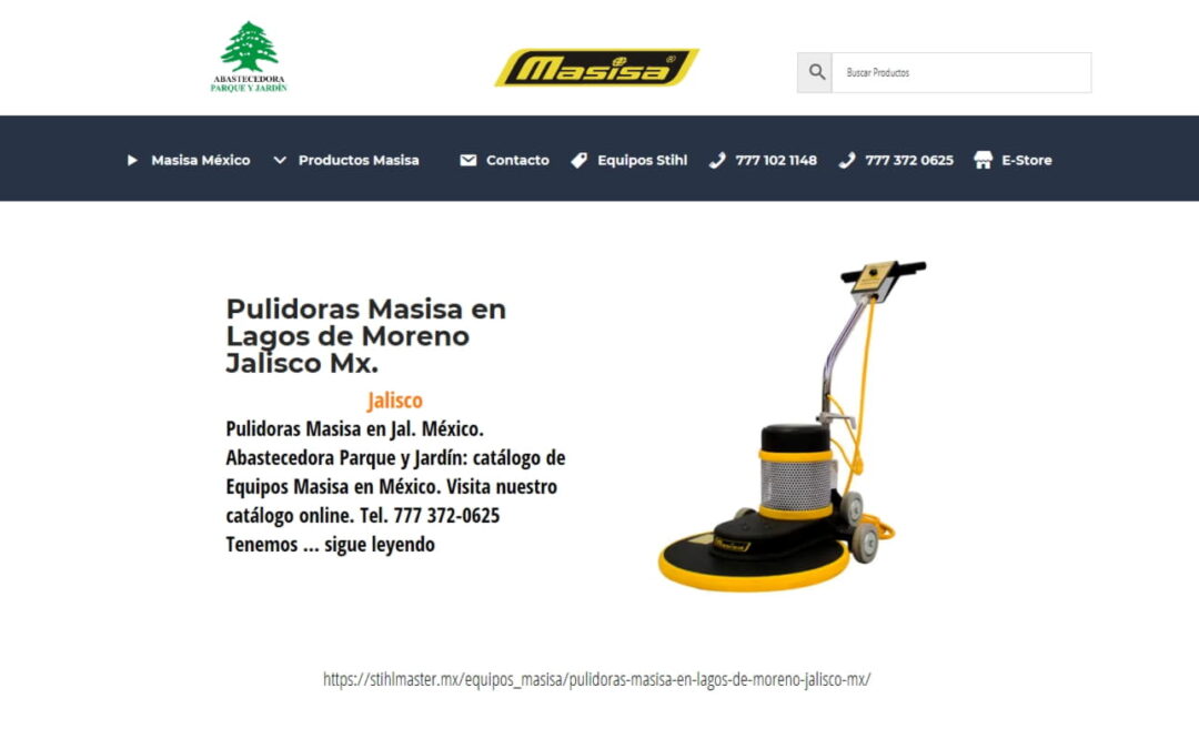 Pulidoras Masisa en Lagos de Moreno Jalisco Mx.