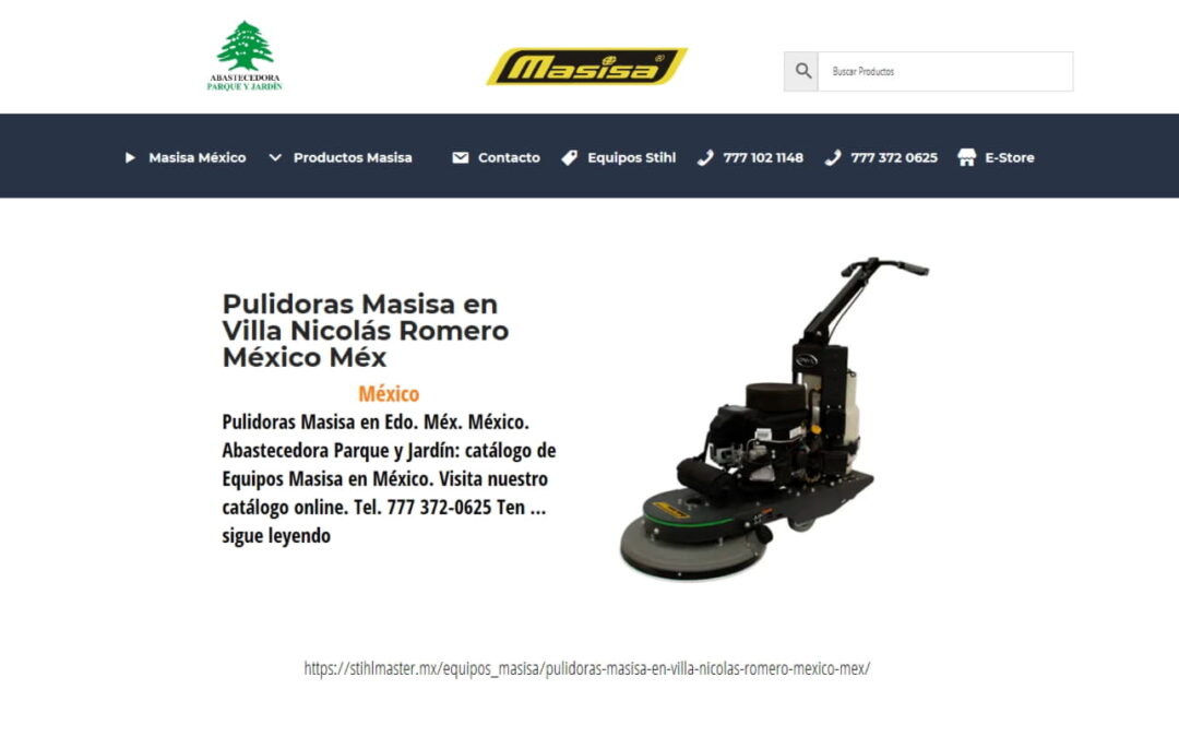 Pulidoras Masisa en Villa Nicolás Romero México Méx