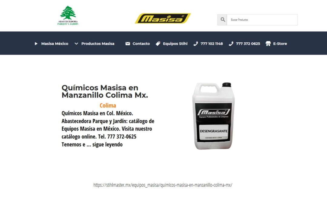 Químicos Masisa en Manzanillo Colima Mx.