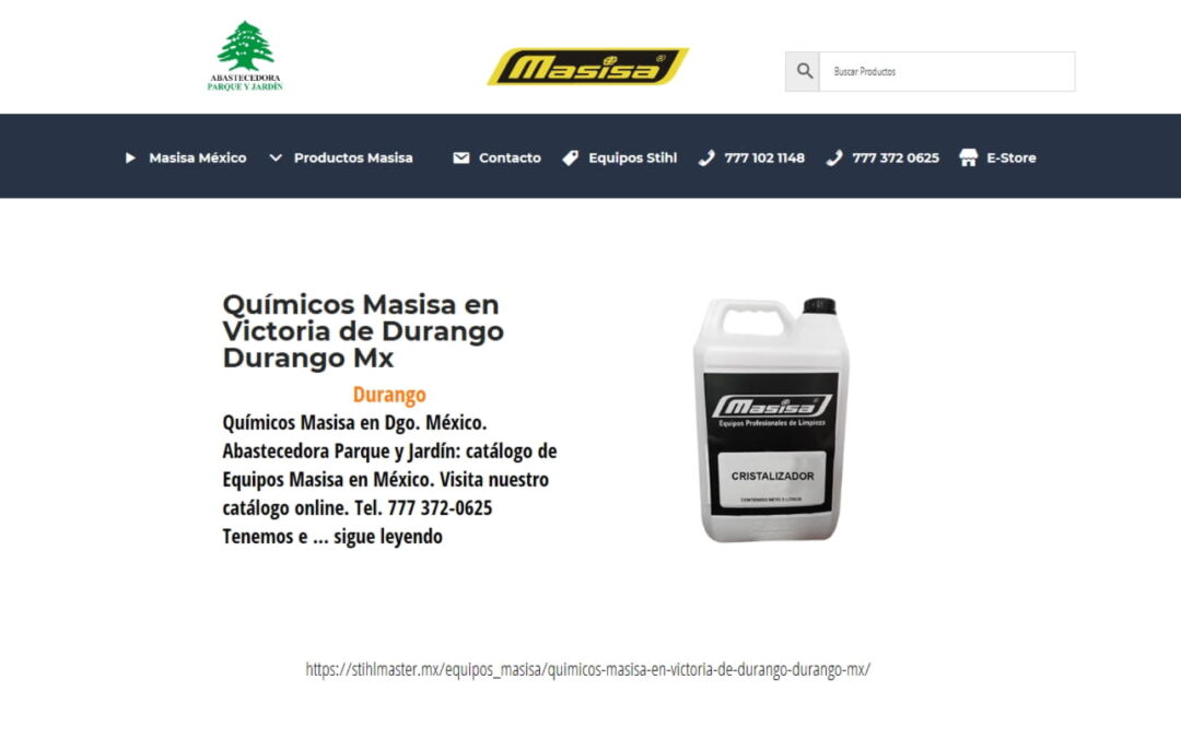 Químicos Masisa en Victoria de Durango Durango Mx