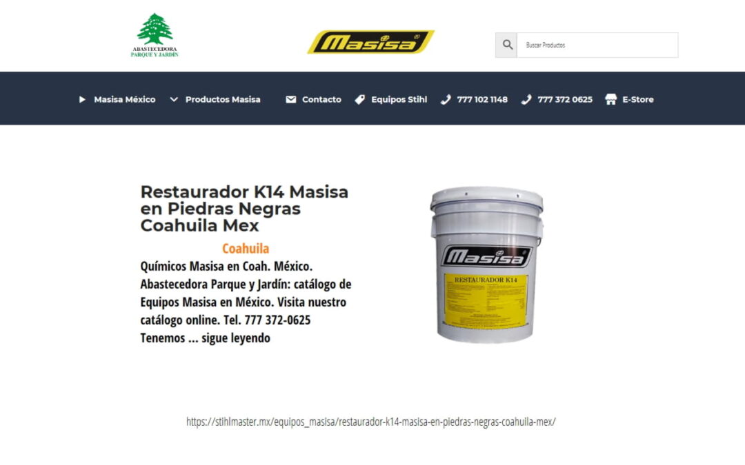Restaurador K14 Masisa en Piedras Negras Coahuila Mex