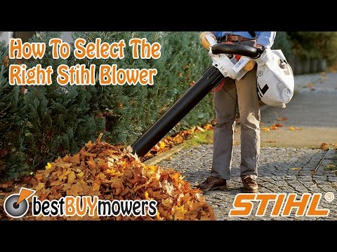 Best Buy Mowers presents…How To Select The Right Stihl Blower
