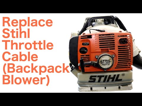 How To Replace The Throttle Cable On A Stihl Backpack Blower