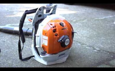 How to start cold engine of STIHL leaf blower