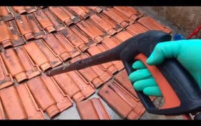 Lavadora Stihl RE 98 – lavando telhas