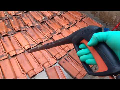 Lavadora Stihl RE 98 – lavando telhas