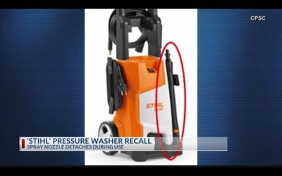 STIHL recalls pressure washers due to injury hazard