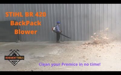 Stihl BR 420 Backpack Blower Assembly and Working