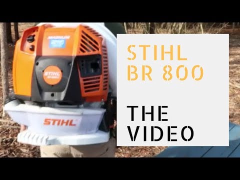 Stihl Br 800 Backpack Blower Serious Review and Demo