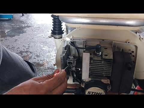 regulagem do funcionamento pulverizador Stihl